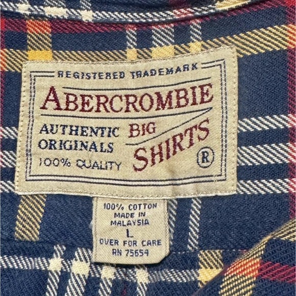 Abercrombie & Fitch Multicolor Plaid Button Down Shirt - Picture 5 of 5